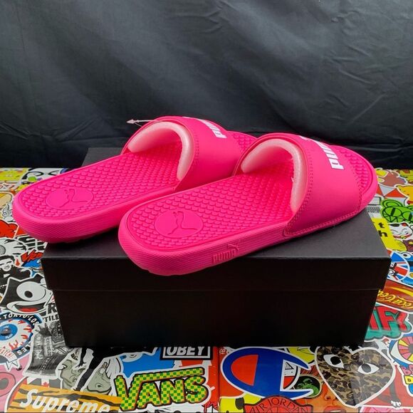 Puma Cool Cat Hot Pink Slides Womens Various Sizes - Picture 2 of 9